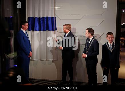 DEN BOSCH - King Willem-Alexander during the opening of the new Theater aan de Parade. The old theater closed its doors in 2020 to make way for the new building built on the historic foundations. ANP LEVIN DEN BOER netherlands out - belgium out Credit: ANP/Alamy Live News Stock Photo