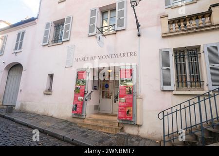 Museum of Montmartre, an authentic village in the heart of Paris, France Stock Photo