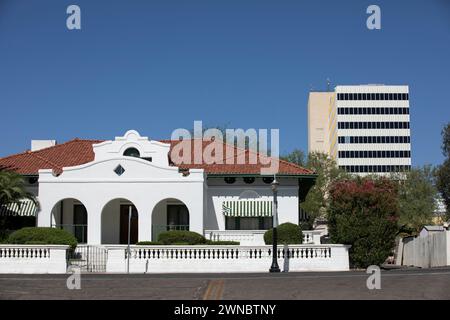 Afternoon view of historic buildings in the heart of downtown Tucson, Arizona, USA. Stock Photo