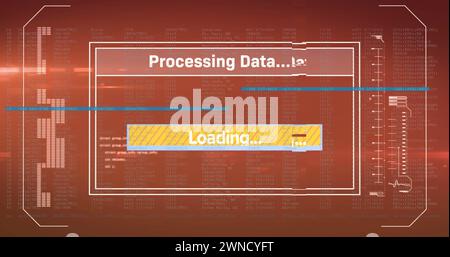 Image of data processing on screen over woman's eye Stock Photo - Alamy