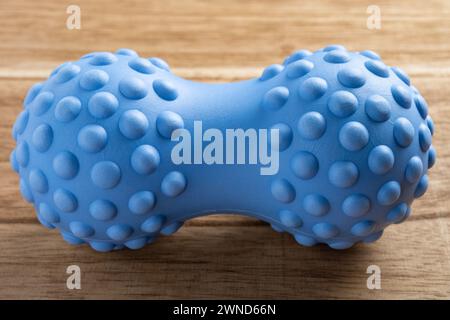 angle view peanut-shaped massage balls Stock Photo