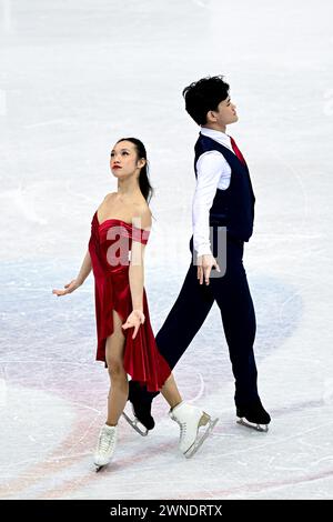 Chloe NGUYEN & Brendan GIANG (CAN), during Junior Ice Dance Free Dance