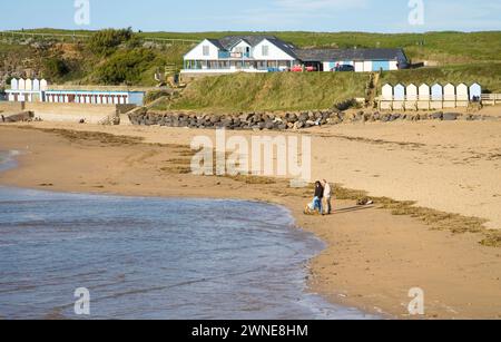 the large beach at bude on the north cornwall coast Stock Photo