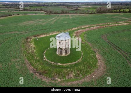 Chesterton Windmill in Warwickshire during a cold an dry morning in Warwickshire. Picture date: Saturday March 2, 2024. Stock Photo