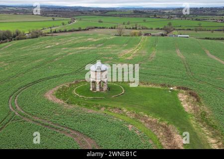 Chesterton Windmill in Warwickshire during a cold an dry morning in Warwickshire. Picture date: Saturday March 2, 2024. Stock Photo