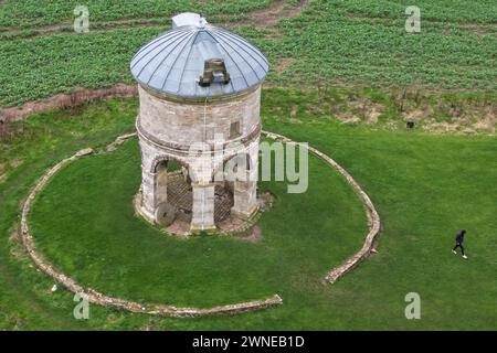 Chesterton Windmill in Warwickshire during a cold an dry morning in Warwickshire. Picture date: Saturday March 2, 2024. Stock Photo