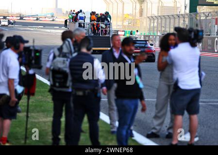 Sakhir, Bahrain. 02nd Mar, 2024. Drivers' parade. Formula One World Championship, Rd 1, Bahrain Grand Prix, Saturday 2nd March 2024. Sakhir, Bahrain. Credit: James Moy/Alamy Live News Stock Photo