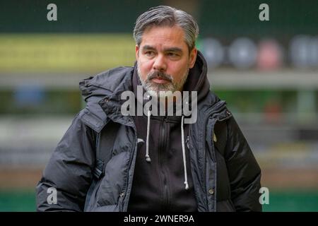 Norwich City Head Coach David Wagner is seen before the Sky Bet Championship match between Norwich City and Sunderland at Carrow Road, Norwich on Saturday 2nd March 2024. (Photo: David Watts | MI News) Credit: MI News & Sport /Alamy Live News Stock Photo