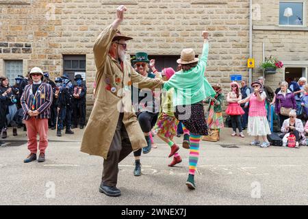 Rhubarb Tarts Molly team at the Bakewell International Day of Dance Stock Photo