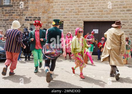 Rhubarb Tarts Molly team at the Bakewell International Day of Dance Stock Photo