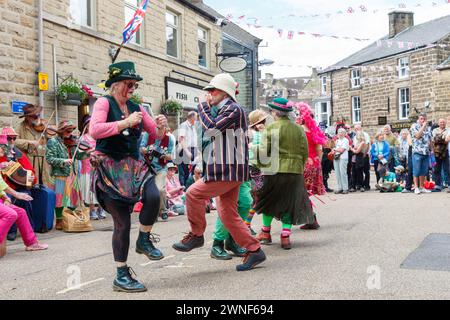 Rhubarb Tarts Molly team at the Bakewell International Day of Dance Stock Photo