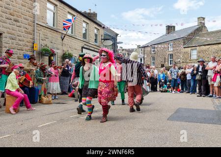 Rhubarb Tarts Molly team at the Bakewell International Day of Dance Stock Photo