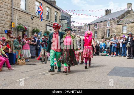 Rhubarb Tarts Molly team at the Bakewell International Day of Dance Stock Photo