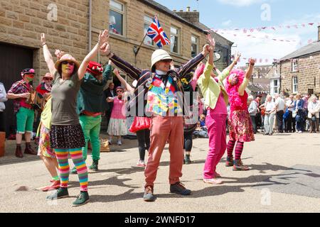 Rhubarb Tarts Molly team at the Bakewell International Day of Dance Stock Photo