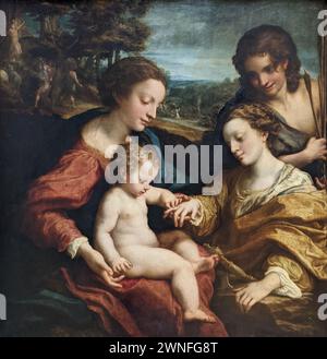 The Mystical Marriage of Saint Catherine (or 'Mystic') covers two ...