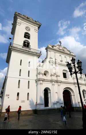 Caracas, Venezuela - may 06, 2014 -  facade of the Caracas Cathedral of saint anne, located on the Plaza Bolívar. Its chapel of the Holy Trinity is th Stock Photo