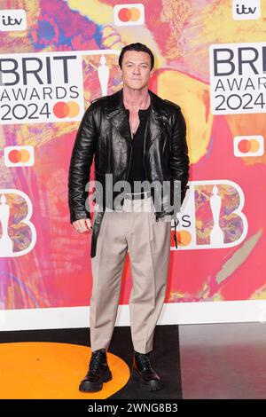 Luke Evans attending the Brit Awards 2024 at the O2 Arena, London. Picture date: Saturday March 2, 2024. Stock Photo