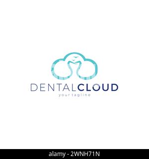 Dental Cloud Logo. Dental Care Logo Stock Vector
