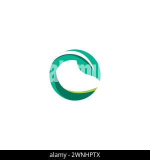 C Leaf Logo Simple. Letter C Nature Logo Stock Vector