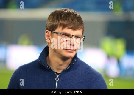 Saint Petersburg, Russia. 02nd Mar, 2024. Andrey Arshavin seen in action during the Russian Premier League football match between Zenit Saint Petersburg and Spartak Moscow at Gazprom Arena. Final score; Zenit 0:0 Spartak. Credit: SOPA Images Limited/Alamy Live News Stock Photo