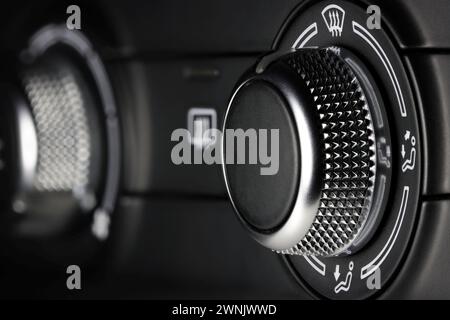 air flow direction switch inside a car Stock Photo