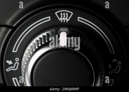 air flow direction switch inside a car Stock Photo