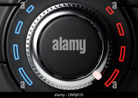 temperature control switch inside a car - warm Stock Photo