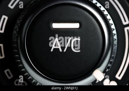 air condition control switch inside a car Stock Photo