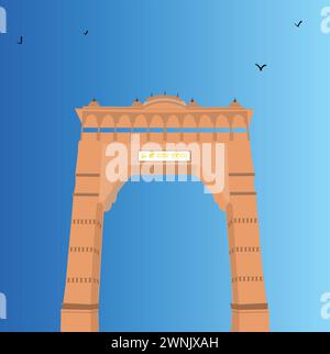Khatu Shyam Temple Toran Dwar Stock Vector