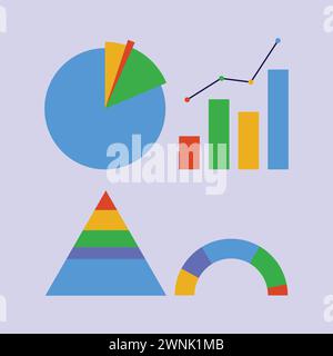 Business Chart Data Vector Icon Illustration Business Chart Stock Vector
