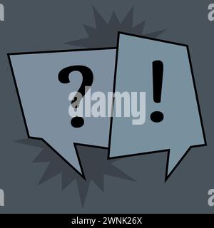 Communication speech bubbles on black background. Vector illustration Stock Vector