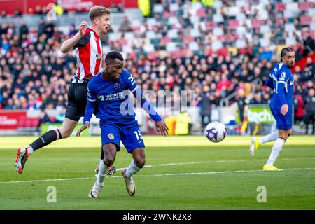 London, UK. 02nd Mar, 2024. Nicholas Jackson of Chelsea FC during the Premier League match between Brentford and Chelsea at Gtech Community Stadium, London, England on 2 March 2024. Photo by Phil Hutchinson. Editorial use only, license required for commercial use. No use in betting, games or a single club/league/player publications. Credit: UK Sports Pics Ltd/Alamy Live News Stock Photo