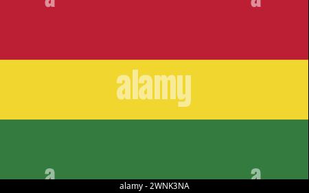 National Flag of Bolivia Vector, Bolivia sign, Bolivia Flag Stock Vector