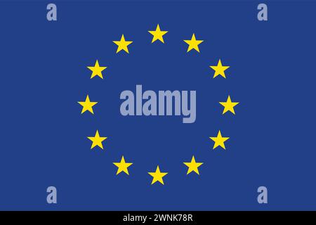 European Union Flag | Background of EU, European Union sign Stock Vector