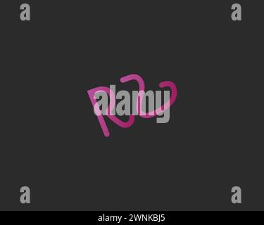 creative letter RZ logo design vector template Stock Vector
