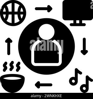 Icon for hobbies,people Stock Vector