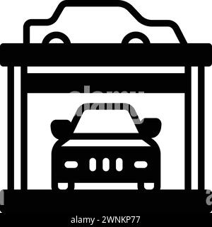 Icon for garage,terminus Stock Vector