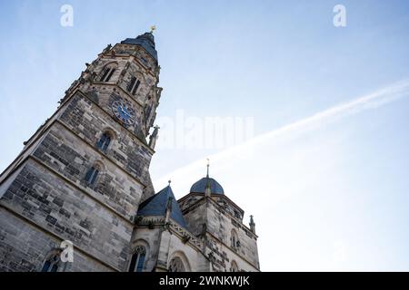 Coburg, Germany. 03rd Mar, 2024. The Protestant-Lutheran town church of St. Moriz in Coburg. Credit: Pia Bayer/dpa/Alamy Live News Stock Photo