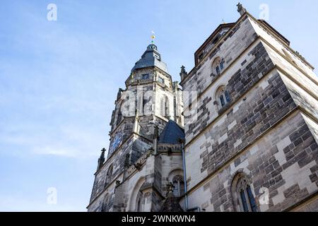 Coburg, Germany. 03rd Mar, 2024. The Protestant-Lutheran town church of St. Moriz in Coburg. Credit: Pia Bayer/dpa/Alamy Live News Stock Photo