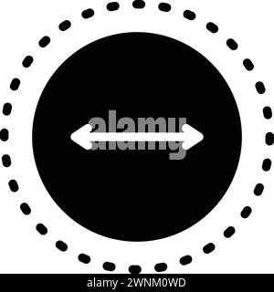 Icon for sized,radius Stock Vector