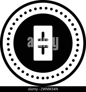 Icon for theta,ancient Stock Vector