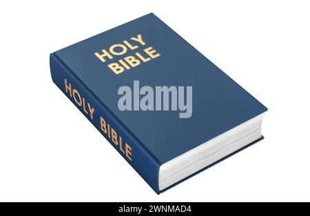Holy Bible, 3D rendering isolated on white background Stock Photo