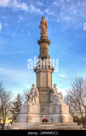 The Soldier's National Monument at Gettysburg National Military Park Stock Photo