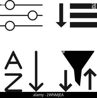 search filter icon vector illustration design Stock Vector