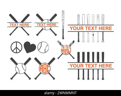 baseball bat Vector, Baseball Bat, Baseball Bat, Baseball Svg Bundle, Sports, Baseball Clipart, Baseball SVG bundle by Oxee, baseball bat SVG, basebal Stock Vector