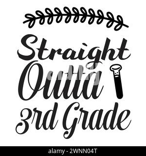 Back To School Shirt Print Template, Typography Design For Shirt, Mugs, Iron, Glass, Stickers, Hoodies, Pillows, Phone Cases, etc Stock Vector