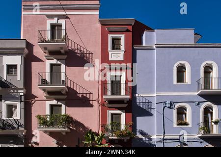 Building in Bari, mediterranean italian style Stock Photo