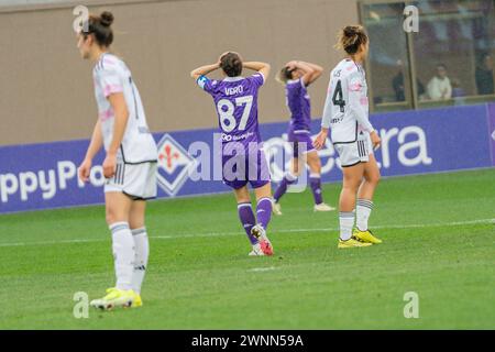 Florence, Italy. 03rd Mar, 2024. Veronica Boquete (87 Fiorentina) during Fiorentina vs Juventus Women, Italian Coppa Italia Women football match in Florence, Italy, March 03 2024 Credit: Independent Photo Agency/Alamy Live News Stock Photo