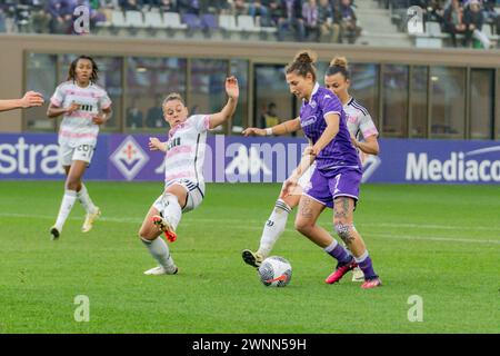 Florence, Italy. 03rd Mar, 2024. Miriam Longo (7 Fiorentina) during Fiorentina vs Juventus Women, Italian Coppa Italia Women football match in Florence, Italy, March 03 2024 Credit: Independent Photo Agency/Alamy Live News Stock Photo