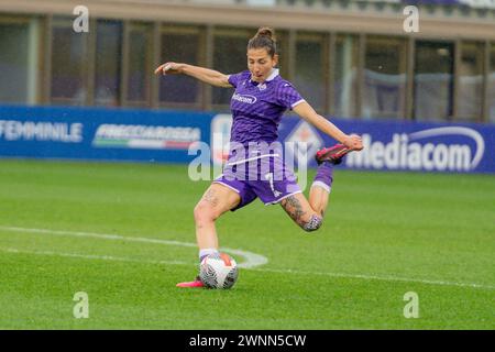 Florence, Italy. 03rd Mar, 2024. Miriam Longo (7 Fiorentina) during Fiorentina vs Juventus Women, Italian Coppa Italia Women football match in Florence, Italy, March 03 2024 Credit: Independent Photo Agency/Alamy Live News Stock Photo